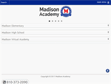 Tablet Screenshot of madison-academy.org